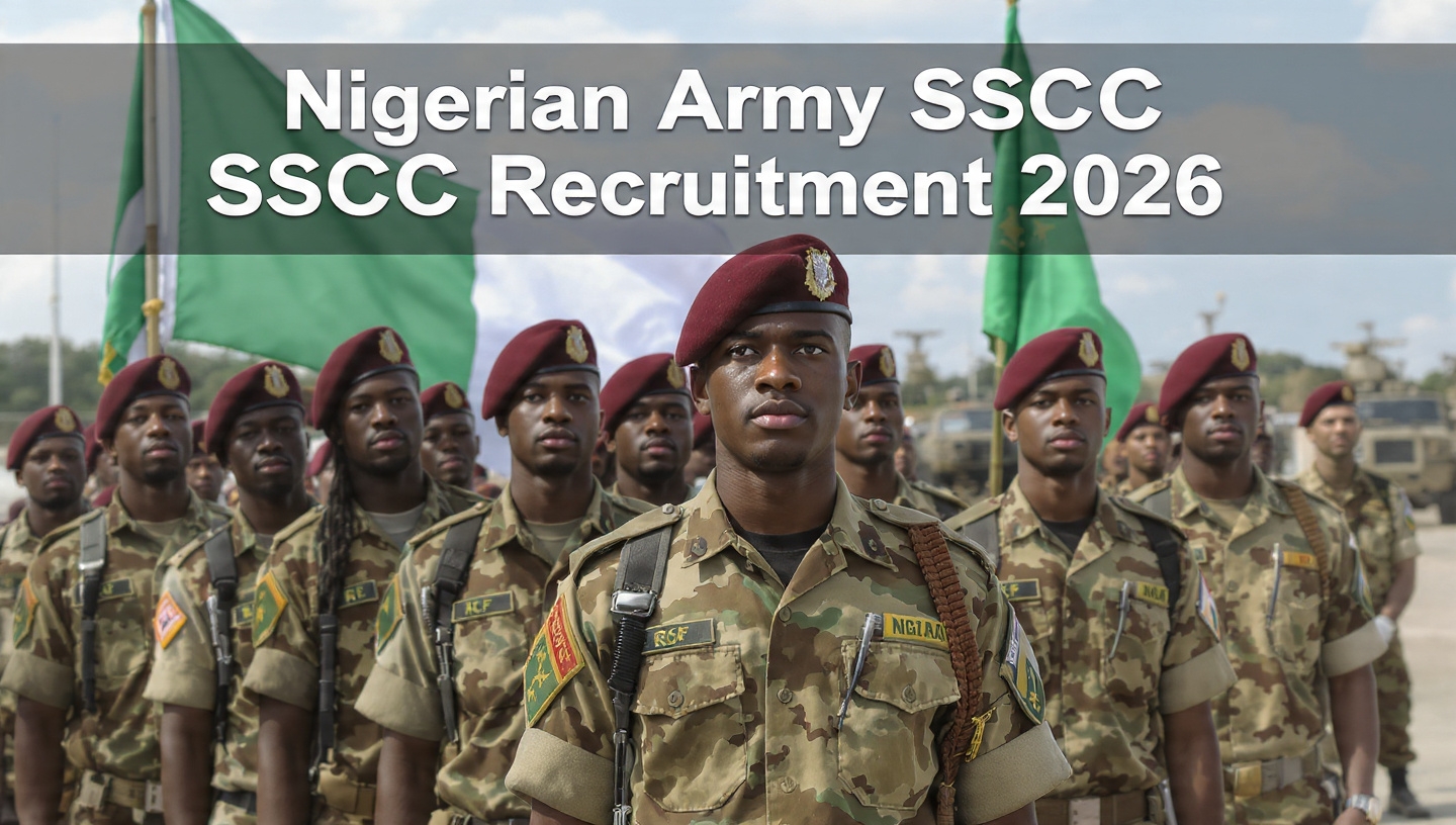 Nigerian Army SSCC Recruitment 2026: Complete Guide, Eligibility and Application Process